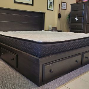 Pillow Top Deep Fill Soft Side Semi Motionless Complete Bed
